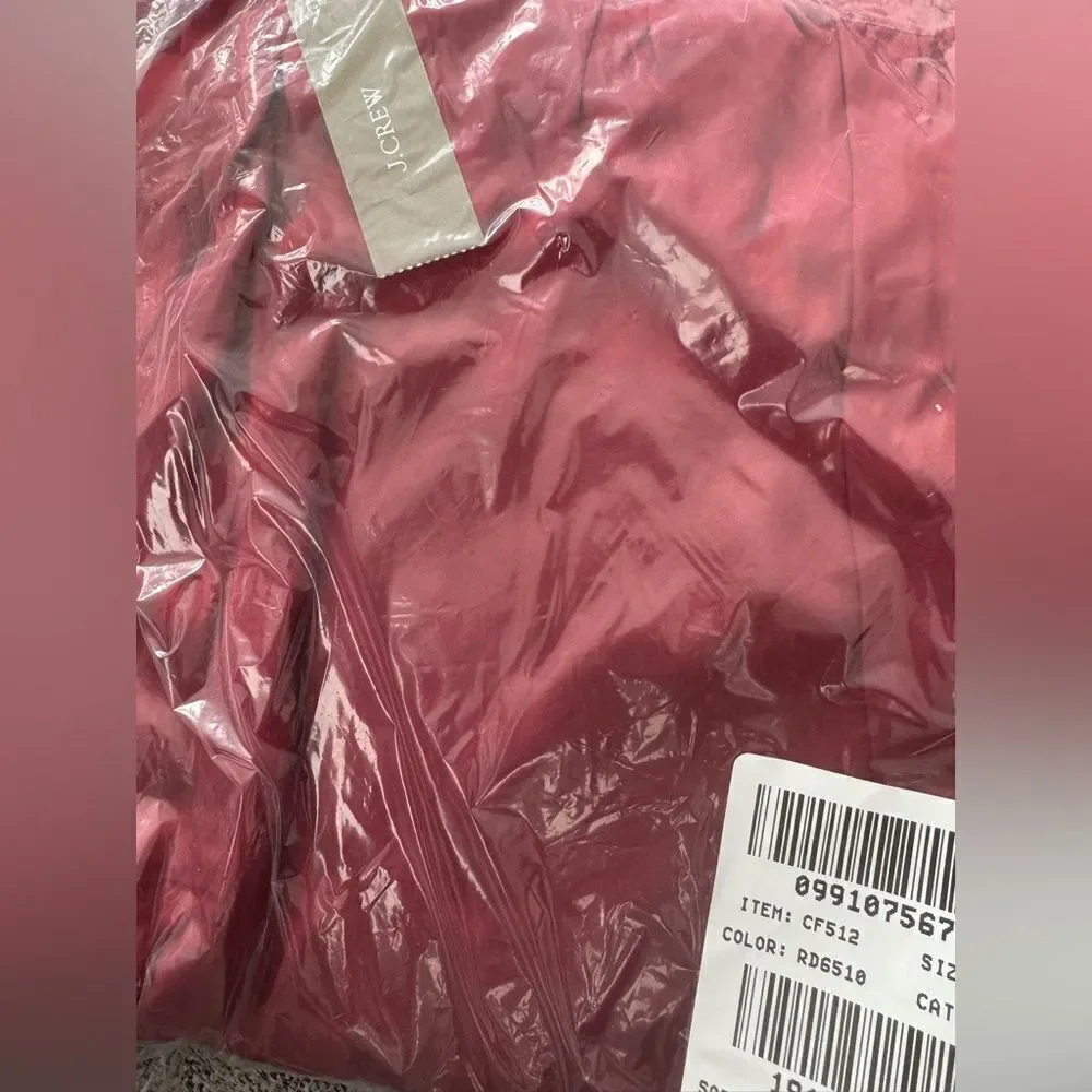 NWT J CREW Soft shine pajama pant in Berry Sangria